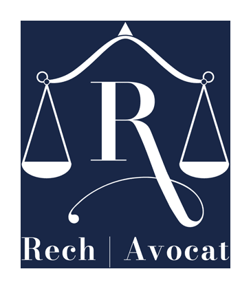 Logo Rech Avocat, créé par Gallia Lex pour un cabinet d'avocats