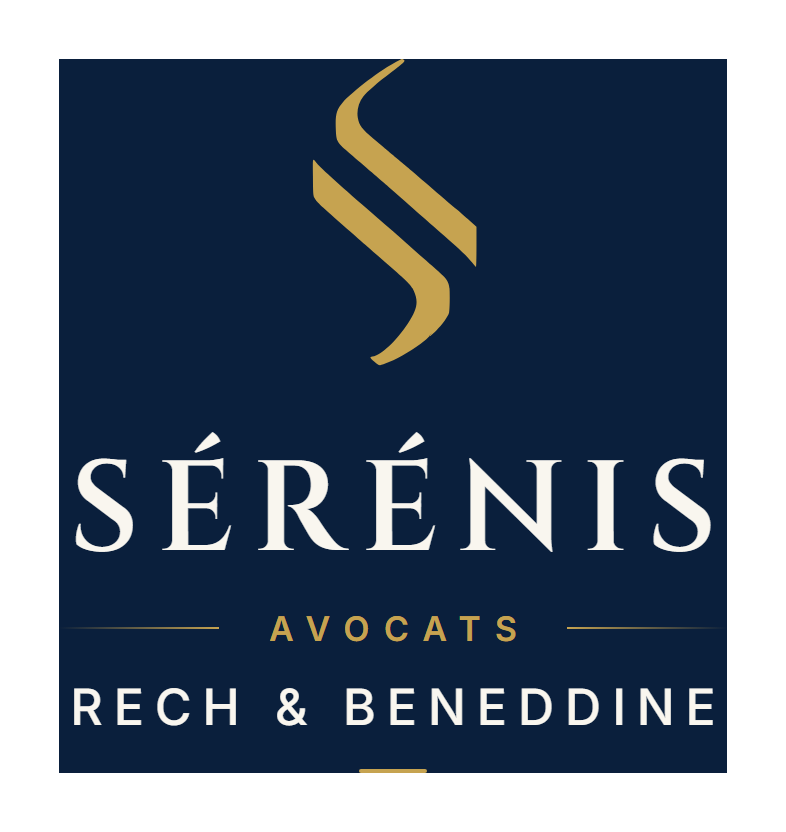 Logo Sérénis Avocats, créé par Gallia Lex pour un cabinet d'avocats