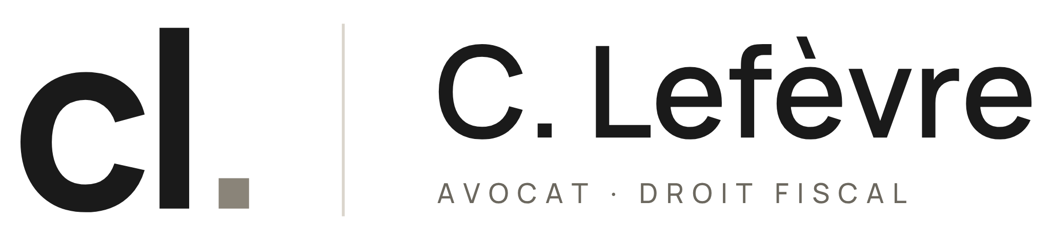 Logo « cl. » de Christophe Lefèvre, avocat en droit fiscal